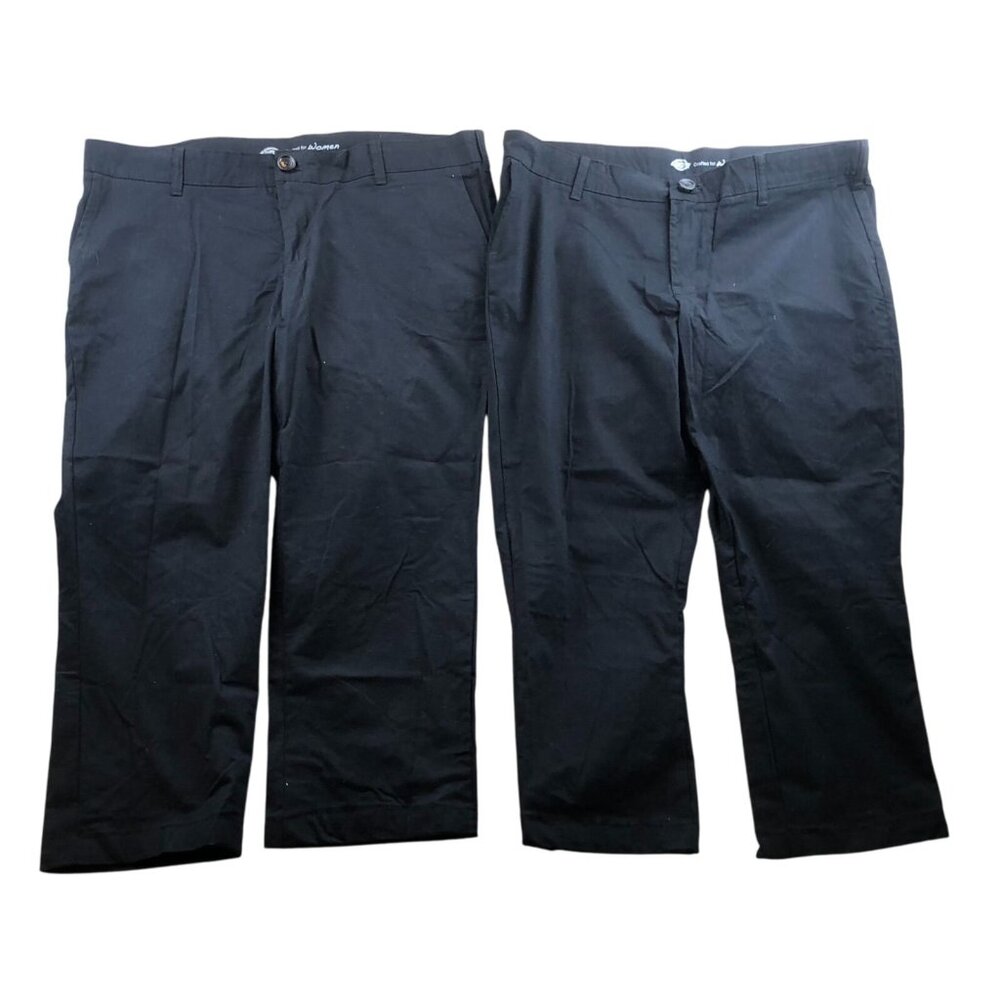 Dickies Women’s Dress Pants Size 40x25 Measured Lot of Two Slim Straight Workwea